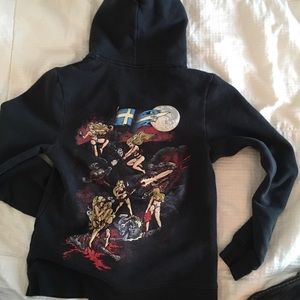 Graphic Zip-Up Hoodie